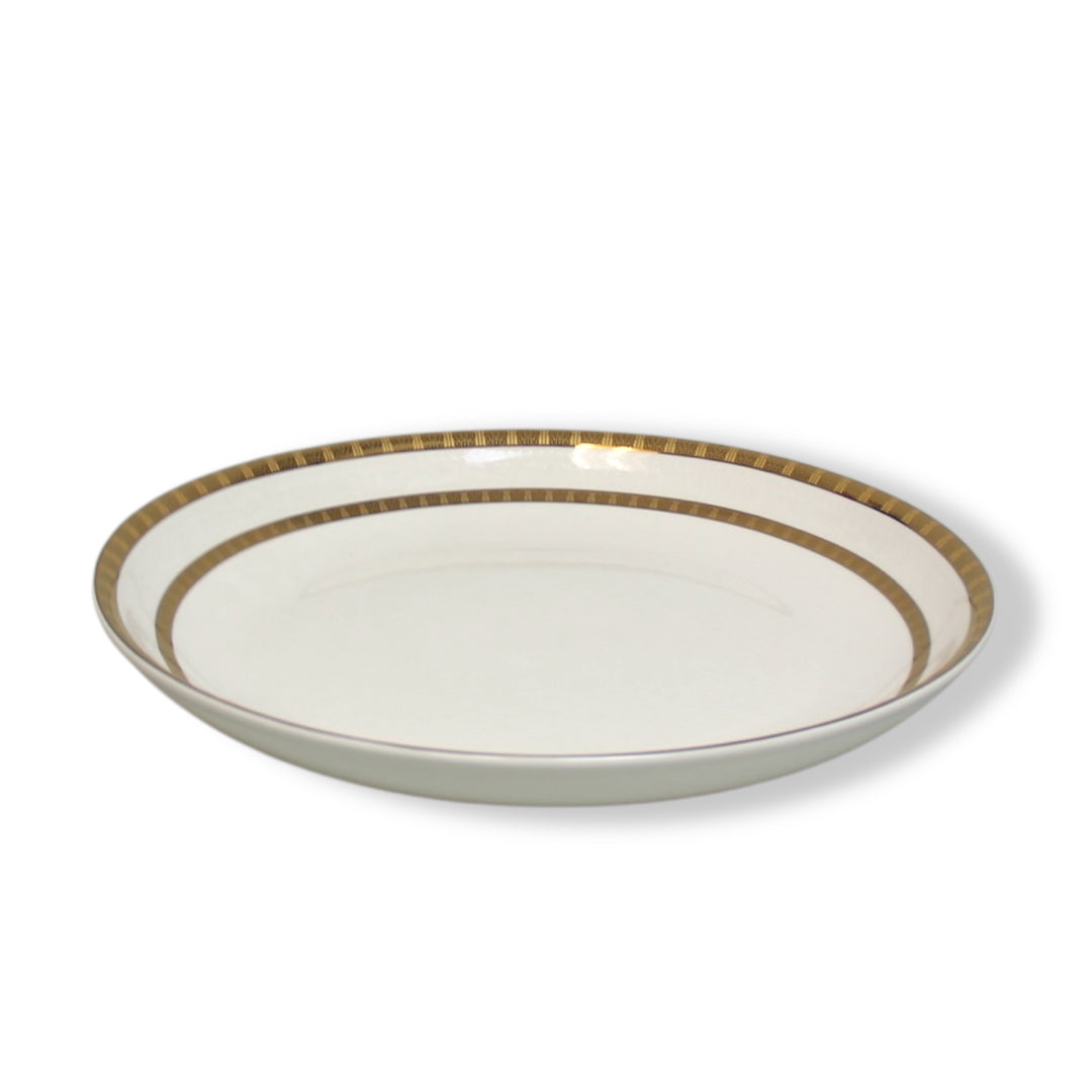 Ceramic Porcelain Dinner Serving Plate Dinnerware Platter - 14 Inches