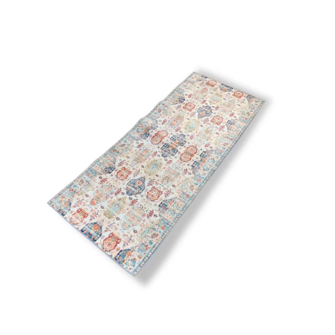 Multi-Colour Carpet Runner Machine Washable Easy Fold 3x7