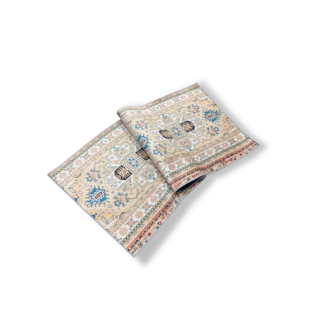 Multi-Colour Carpet Runner Machine Washable Easy Fold 3x7