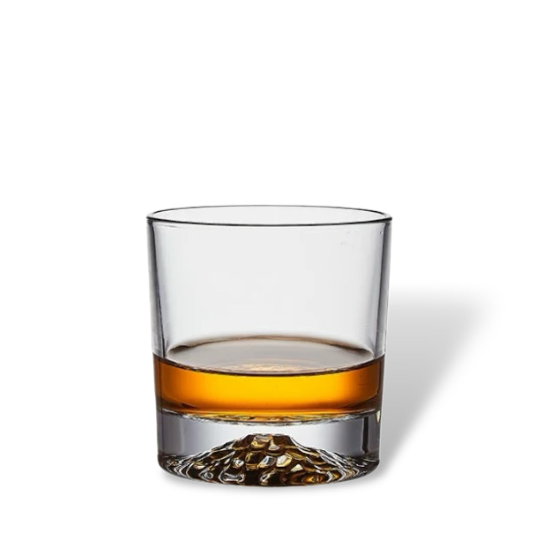Set of 6 Crystal Drinking Glasses – 290 ml Rock Glasses for Whiskey & Beverages