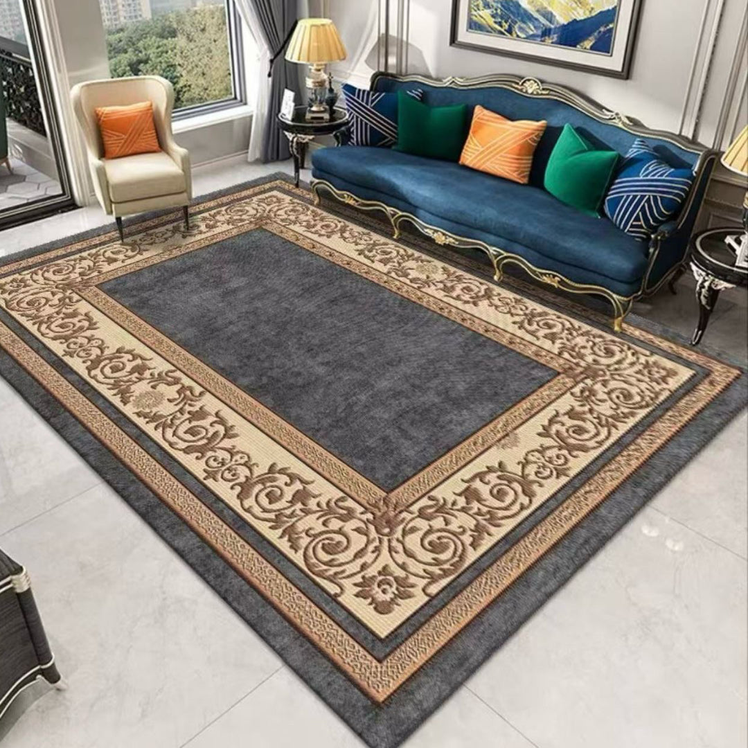 (#55) 5x8 Stain Resistant & Machine Washable Persian-Inspired Area Rug Carpet
