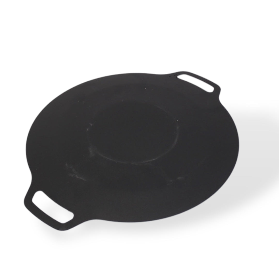 Non Stick Black Iron Double Ear Flat Pan - 36 CM Tawa
