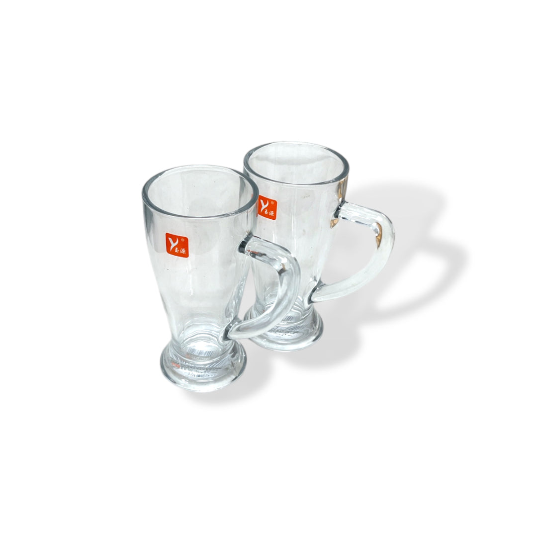Set of 2 Tall Glasses – 410ml Beverage Drinking Glassware
