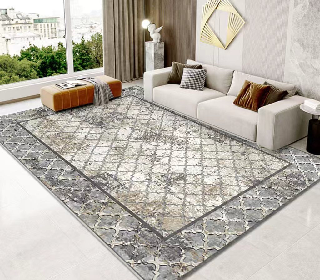 (#105) 7'x10' Stain resistant & Machine Washable Persian-Inspired Area Rug Carpet