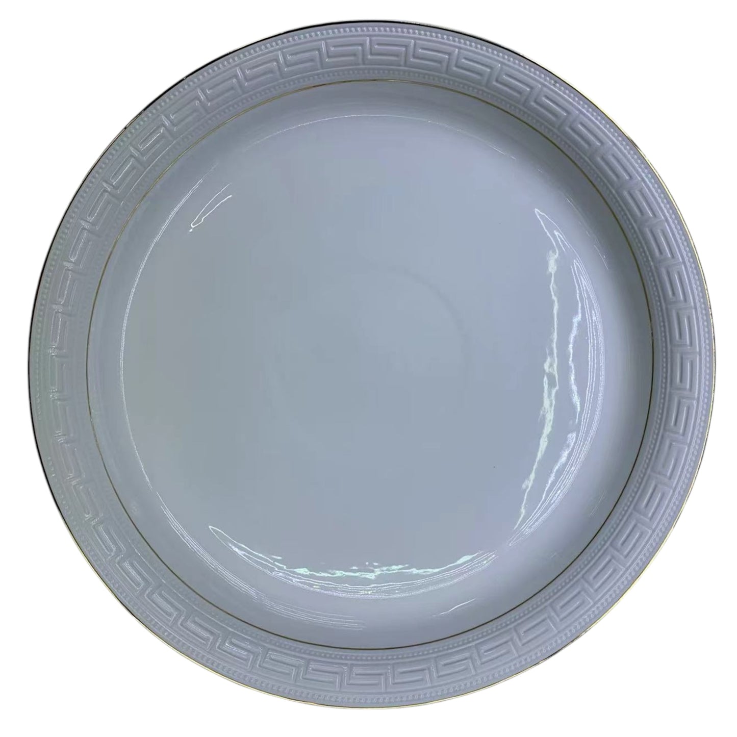 Ceramic Porcelain Dinner Serving Plate Dinnerware Platter - 16 Inches