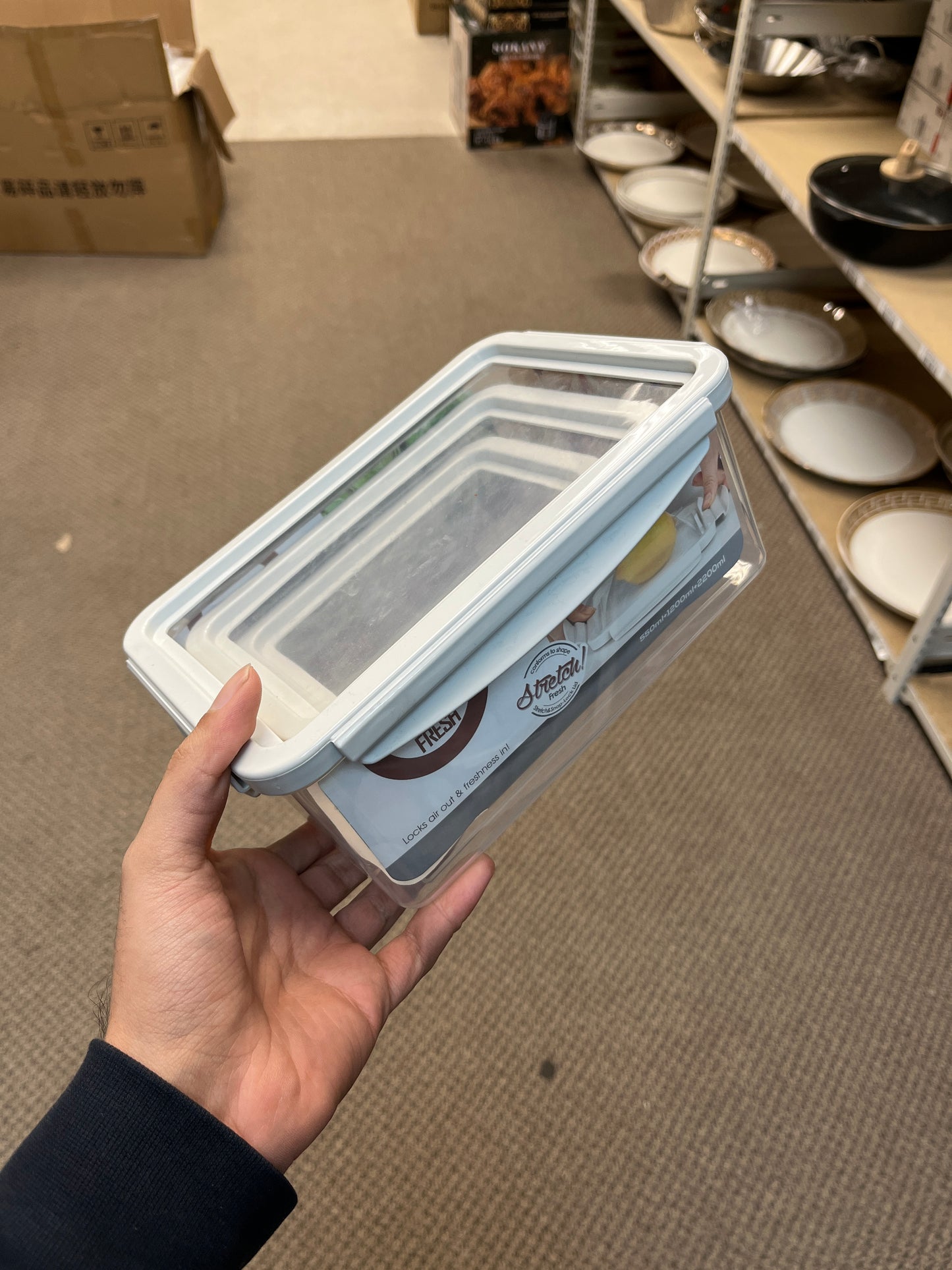 3-Piece Silicone Lid Tupperware Set – Medium Size for Refrigerator Storage, Keeps Fruits & Veggies Fresh