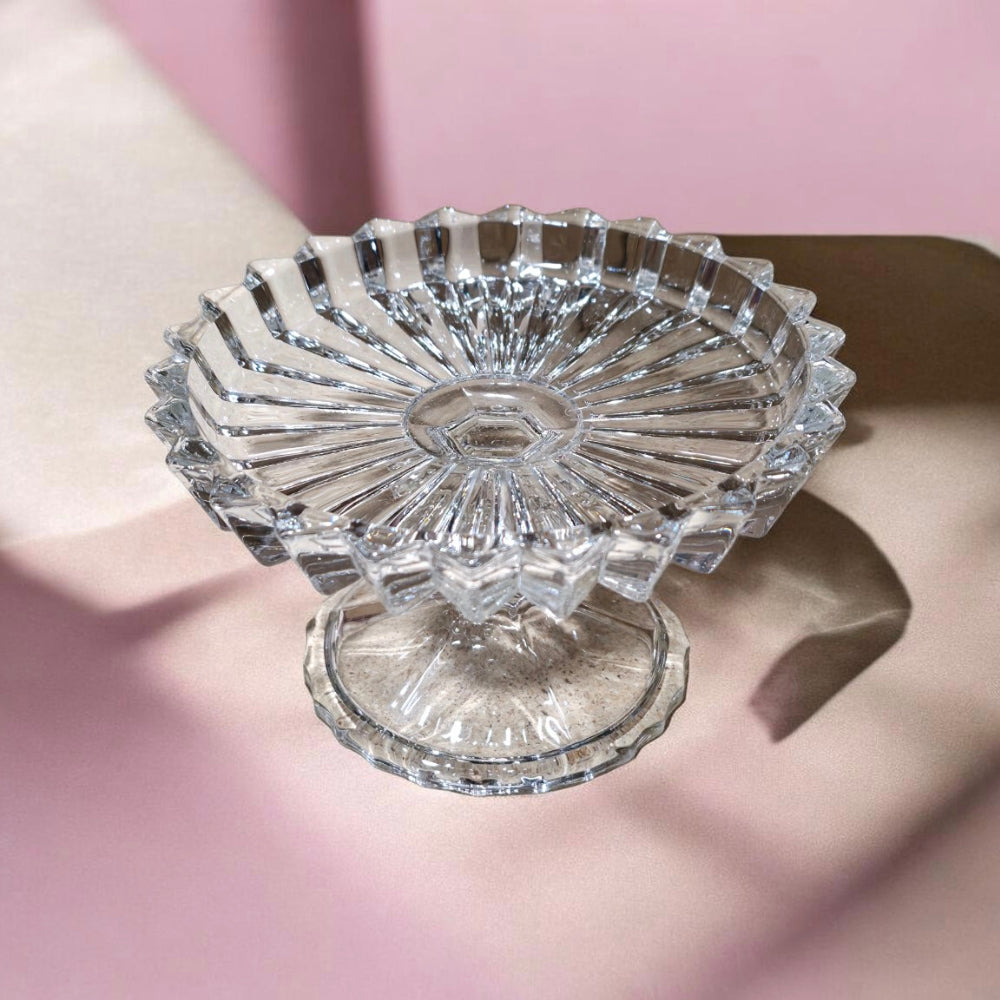 DESSERT GLASS PLATE (PACK OF 3)