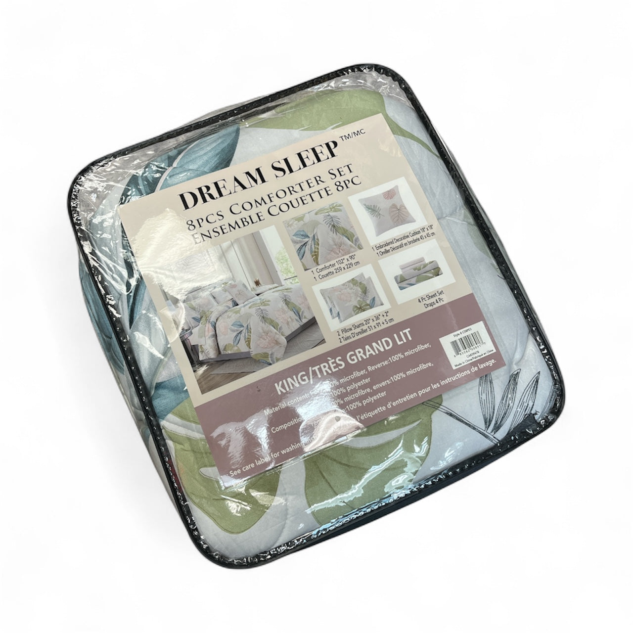 8 PIECE COMFORTER SET - KING SIZE (K22)