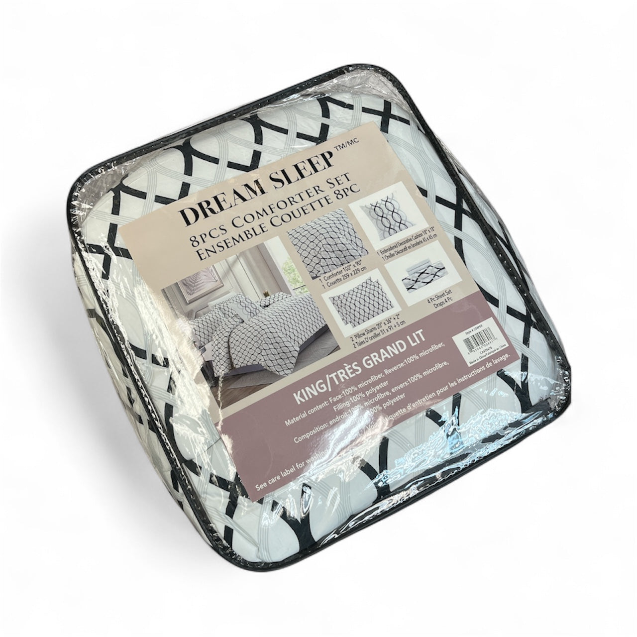 8 PIECE COMFORTER SET - KING SIZE