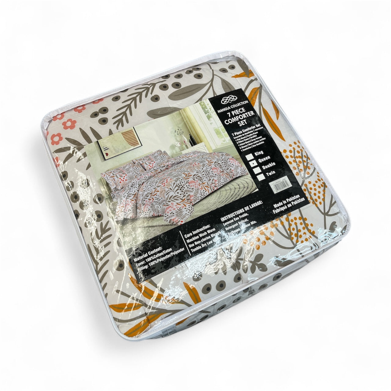 5 PIECE COMFORTER SET - TWIN SIZE (T4)