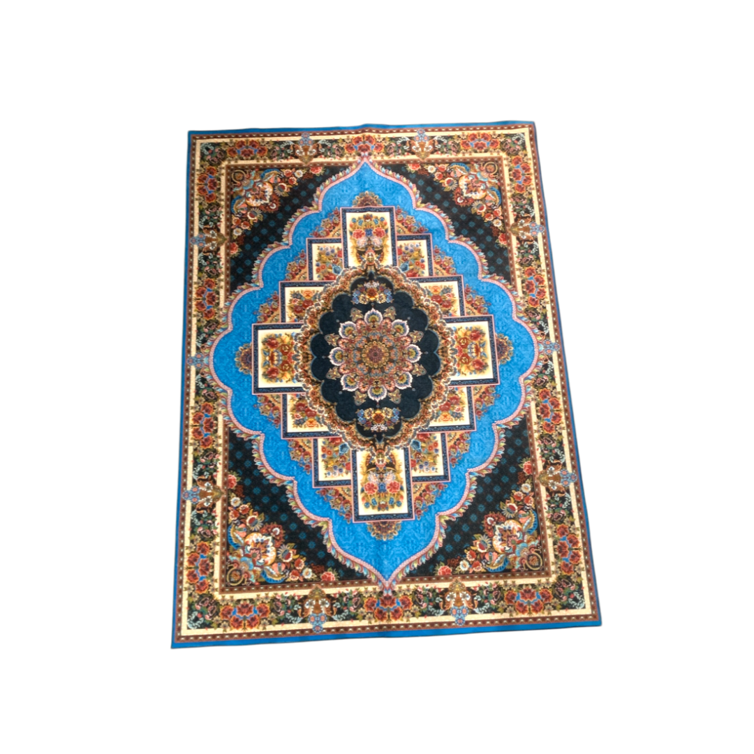 (#19) Niloofar Palace – 7’x9’ Stain resistant & Machine Washable Persian-Inspired Area Rug Carpet