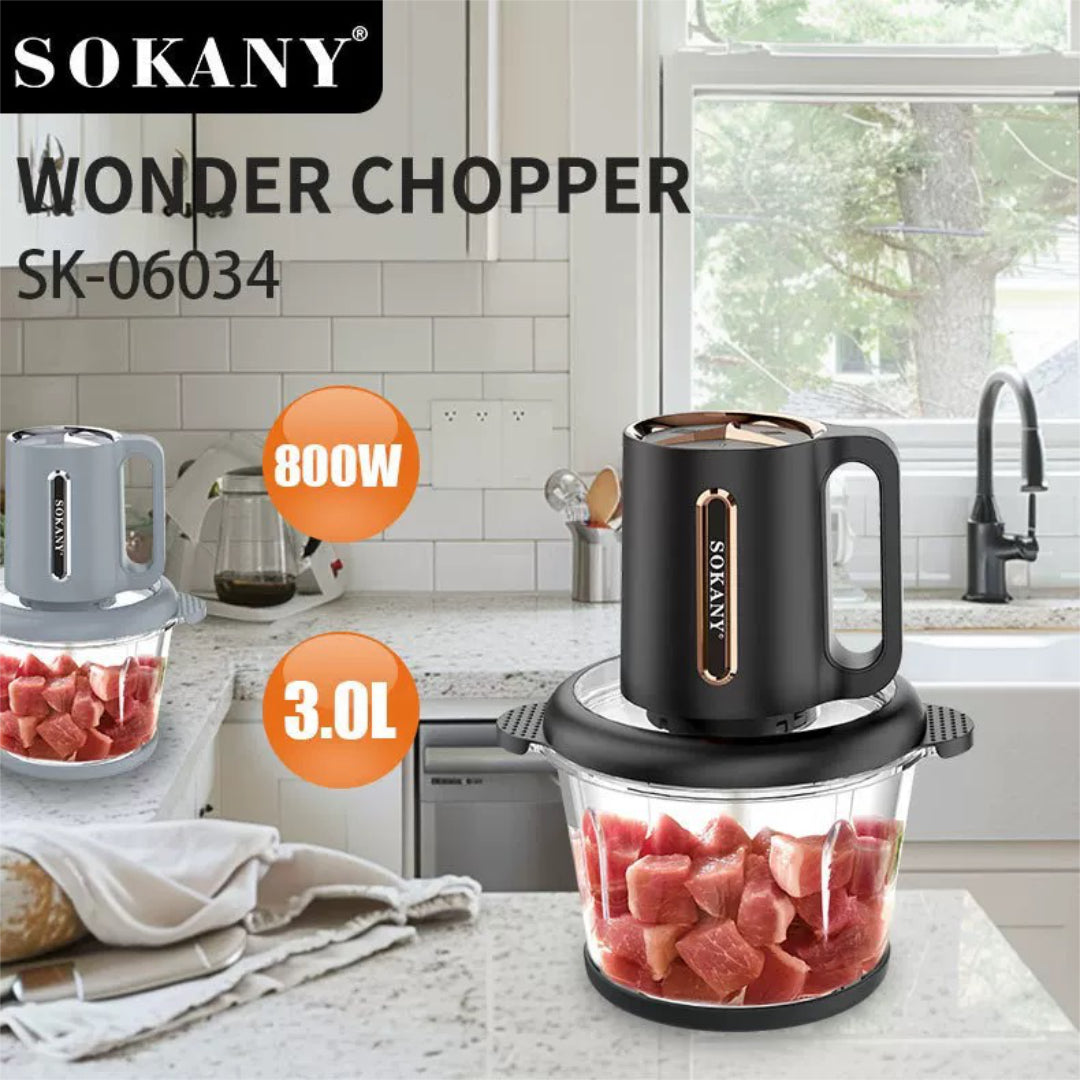 Sokany Wonder Chopper Food Processor 3 Litre