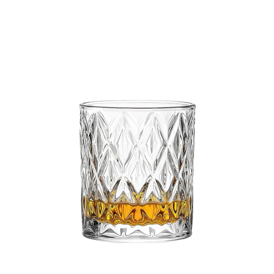 Set of 6 Crystal Glasses – 300 ml Drinking Glassware for Beverages