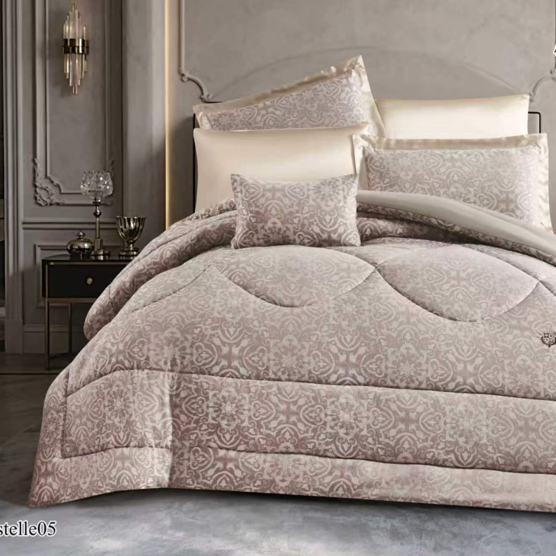 JACQUARD COMFOTER 7 PC SET - KING & QUEEN