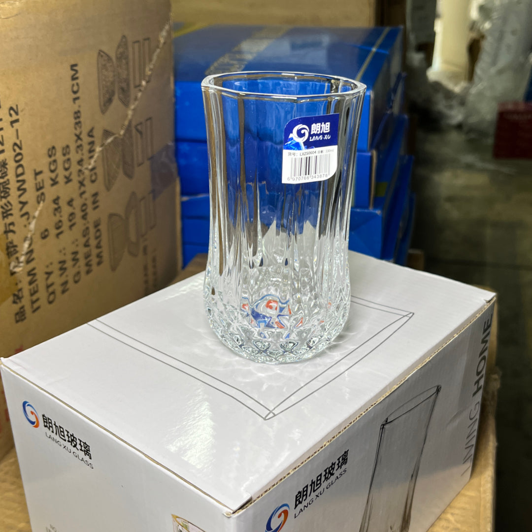 Set of 6 Tall Drinking Glasses – 330ml Beverage Glassware for Drinks & Refreshments