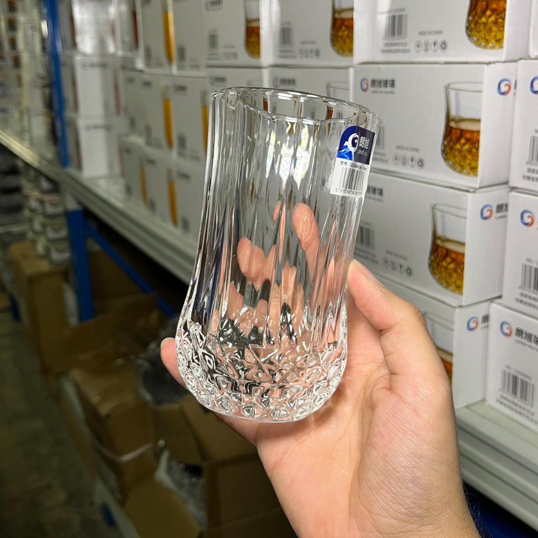 Set of 6 Tall Drinking Glasses – 330ml Beverage Glassware for Drinks & Refreshments