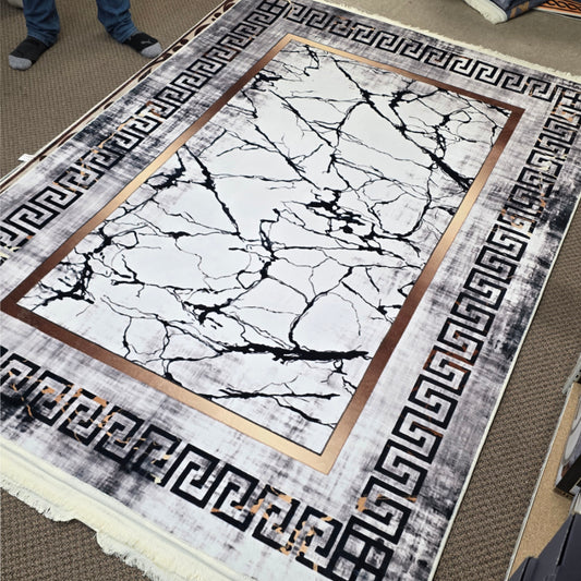 (#130) 5'x8' Stain resistant & Machine Washable Persian-Inspired Area Rug Carpet