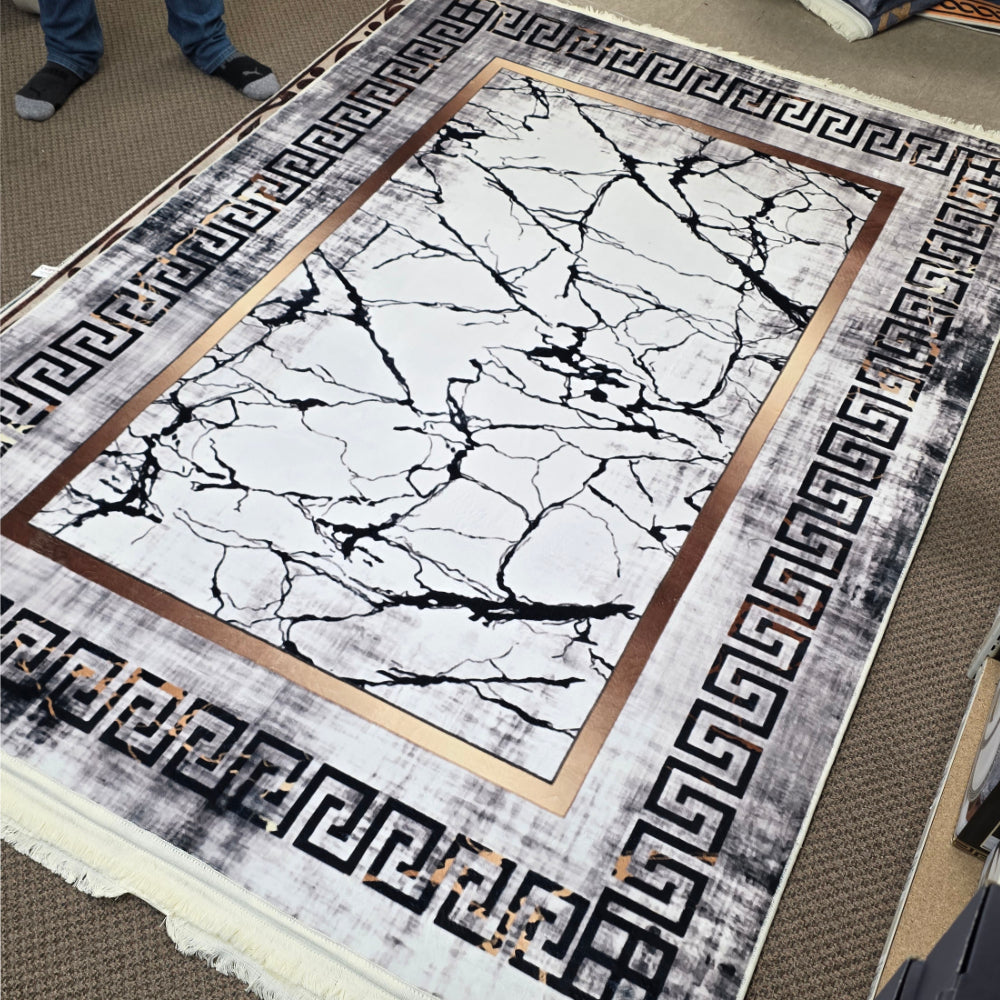 (#130) 7'x10' Stain resistant & Machine Washable Persian-Inspired Area Rug Carpet