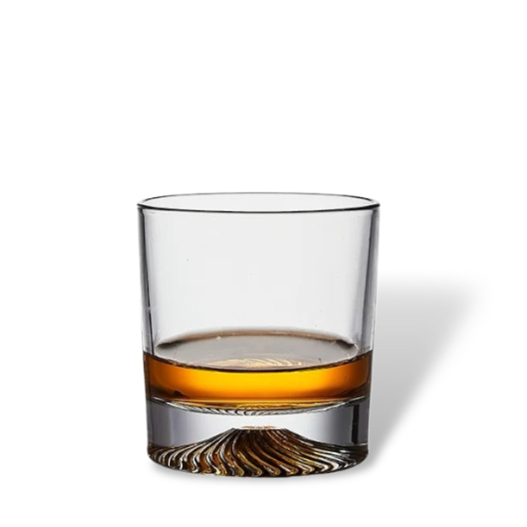 Set of 6 Crystal Drinking Glasses – 290 ml Rock Glasses for Whiskey & Beverages