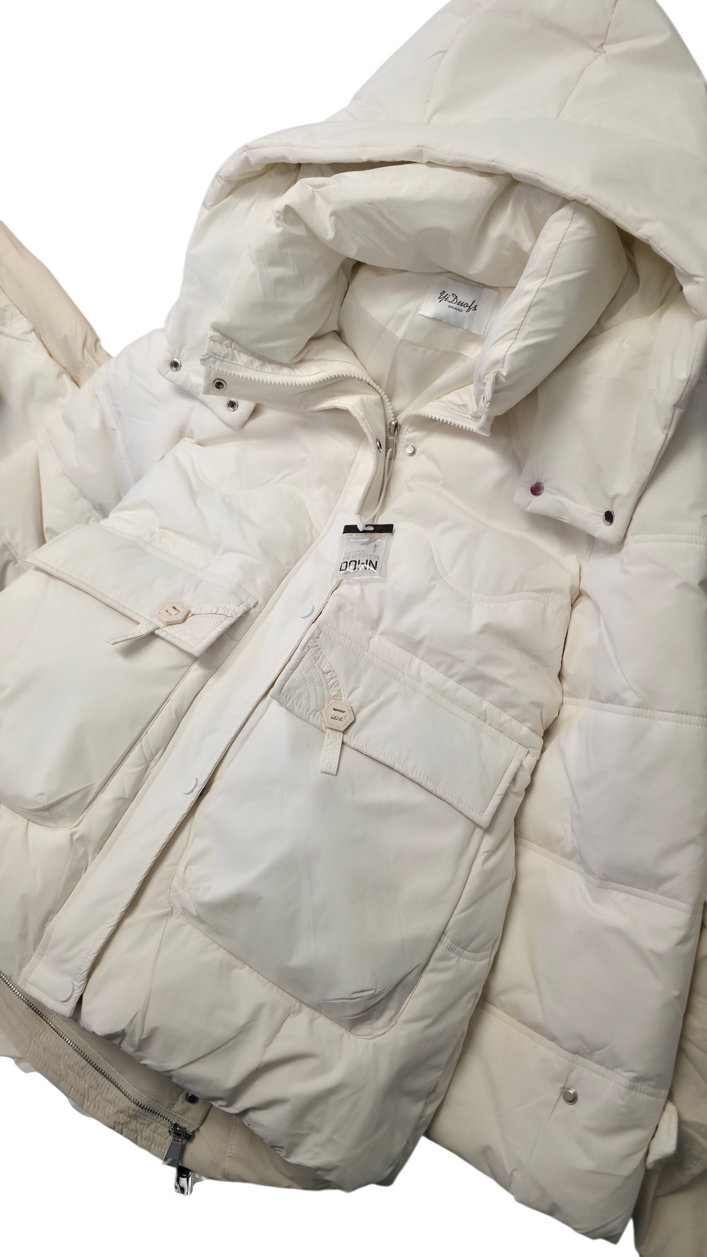 GOOSE FEATHER DOWN WINTER JACKET - WOMEN (CLAIM ON LIVE)