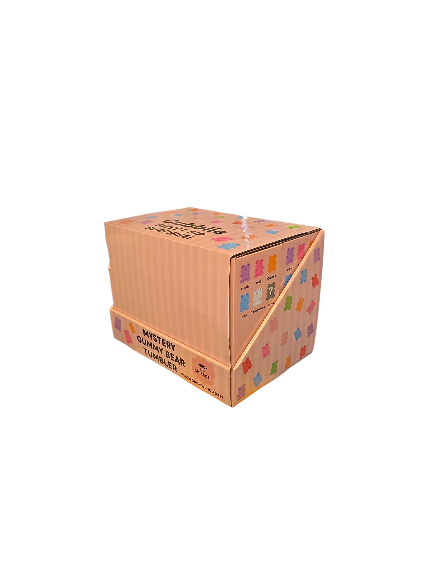 CUBBLIE BLIND BOX GLASS CUP WITH STRAW (FULL SET 6 PCS)