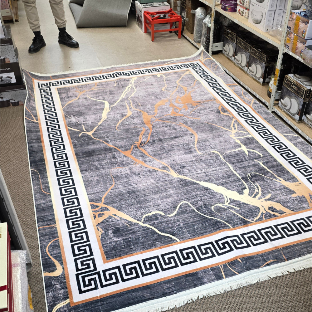 (#137) 7'x10' Stain resistant & Machine Washable Persian-Inspired Area Rug Carpet