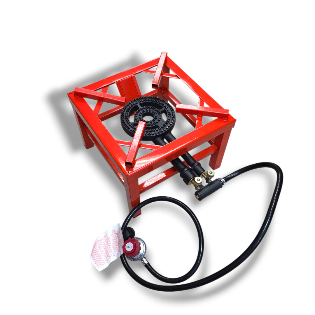 Outdoor Stove Fire Burner with 2 Ring and Pipe for Propane