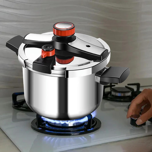BST PRESSURE COOKER, SUITABLE FOR GAS AND INDUCTION COOKERS, 304 STAINLESS  STEEL, EXPLOSION PROOF 8 Litres