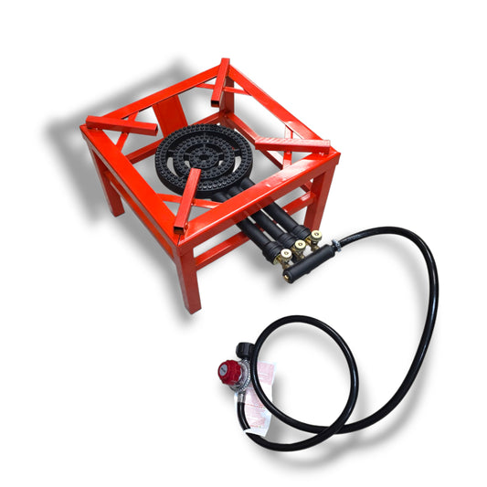 Outdoor Stove Fire Burner with 3 Ring and Pipe for Propane