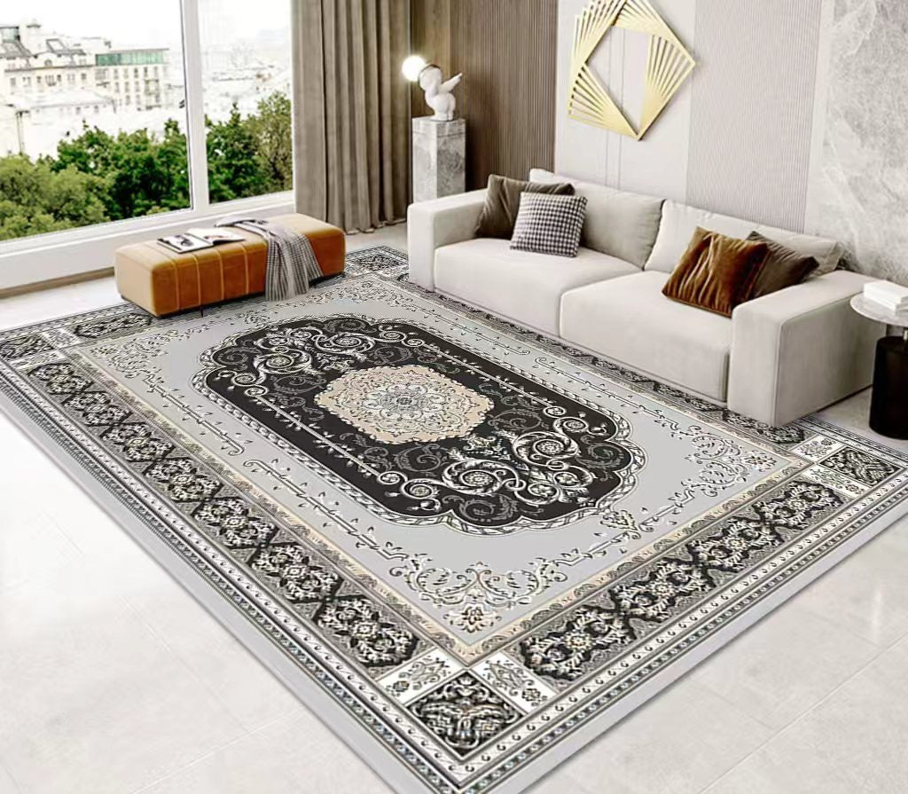 (#125) 7'x10' Stain resistant & Machine Washable Persian-Inspired Area Rug Carpet