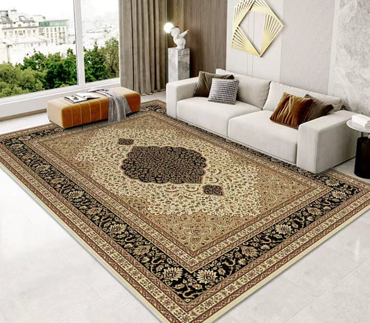 (#100) 7'x10' Stain resistant & Machine Washable Persian-Inspired Area Rug Carpet