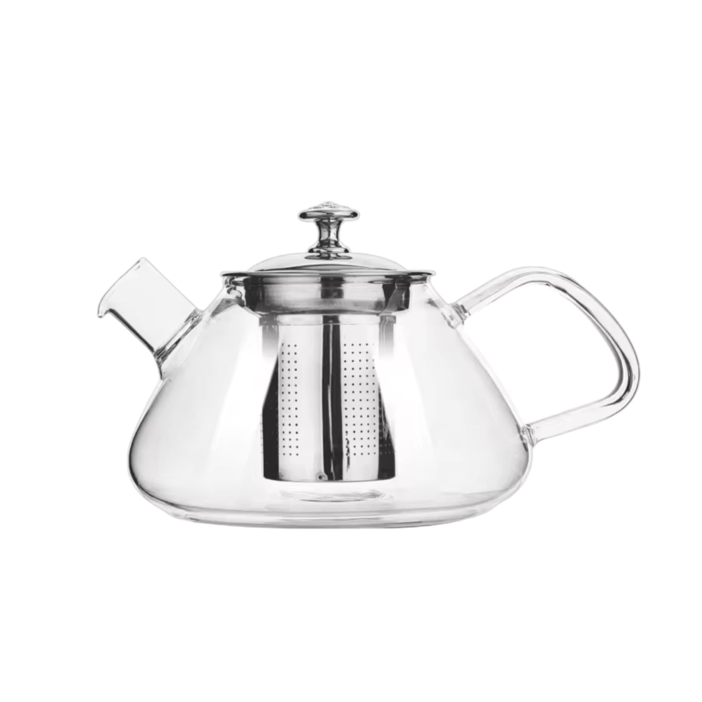 1L Borosilicate Glass Teapot with Stainless Steel Infuser & Lid – Heat-Resistant