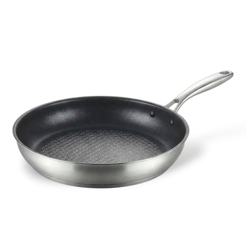 GIYOCA COOK Hybrid Stainless Cookware Set Steel 8 Piece Set Non Stick Cast Iron Induction Cookware