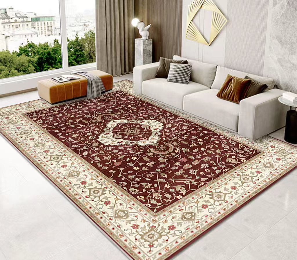 (#122) 7'x10' Stain resistant & Machine Washable Persian-Inspired Area Rug Carpet