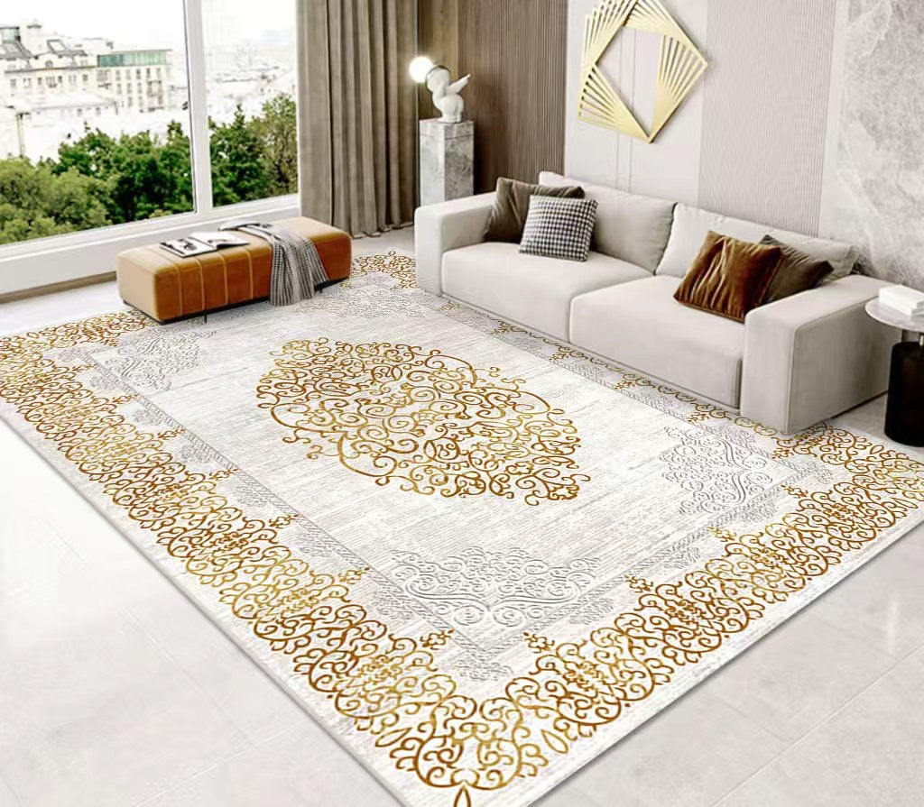 (#101) 7'x10' Stain resistant & Machine Washable Persian-Inspired Area Rug Carpet