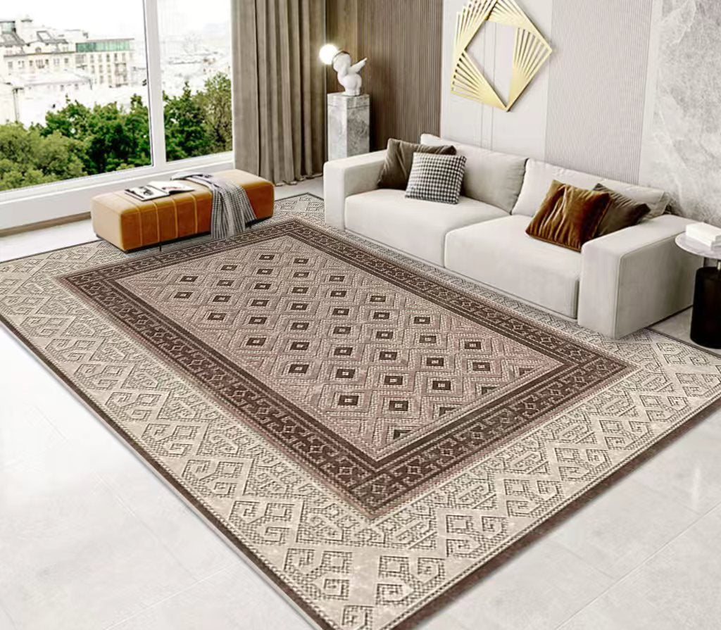 (#102) 7'x10' Stain resistant & Machine Washable Persian-Inspired Area Rug Carpet