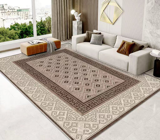 (#102) 7'x10' Stain resistant & Machine Washable Persian-Inspired Area Rug Carpet