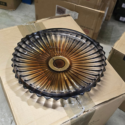 BLACK GOLD LARGE PLATE (1PIECE)