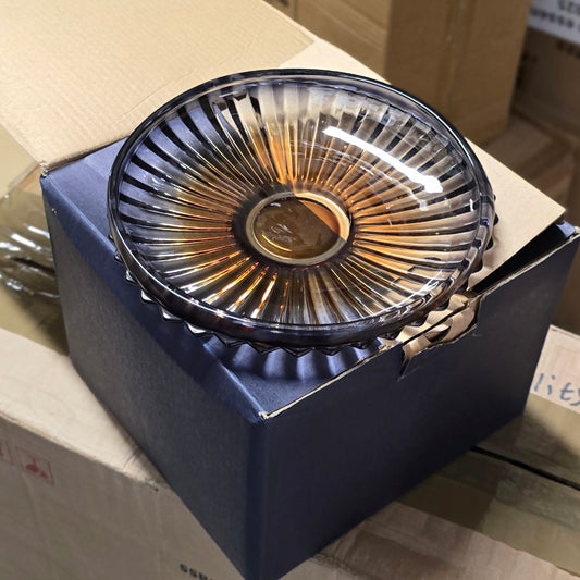 BLACK GOLD DESSERT PLATE SET OF 6