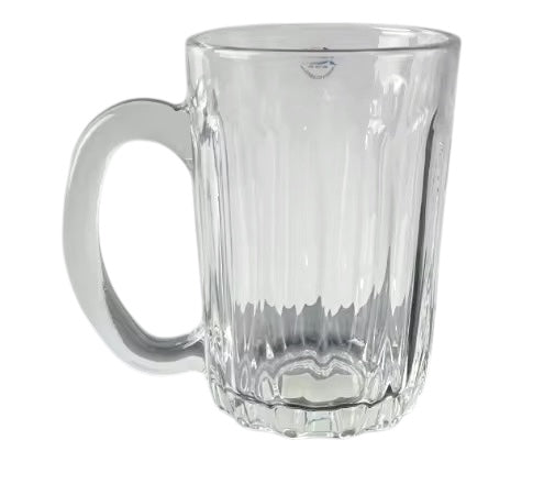 Crystal Glass 340ml Set of 6 Pieces Glass Drinking Tea and Coffee Mug