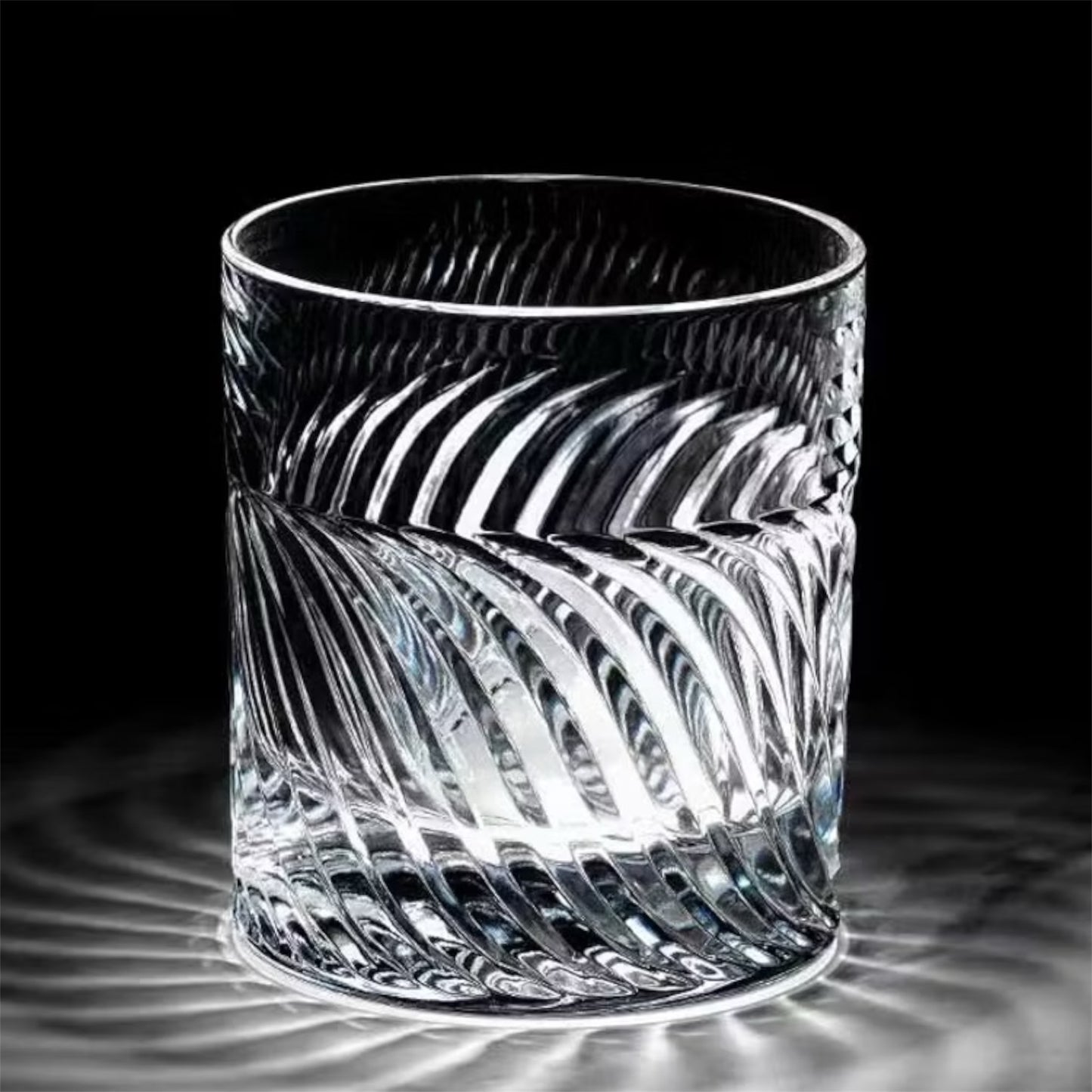 Crystal Short Set of 6 Glass 390 ml Rock Glasses Drinking Glassware