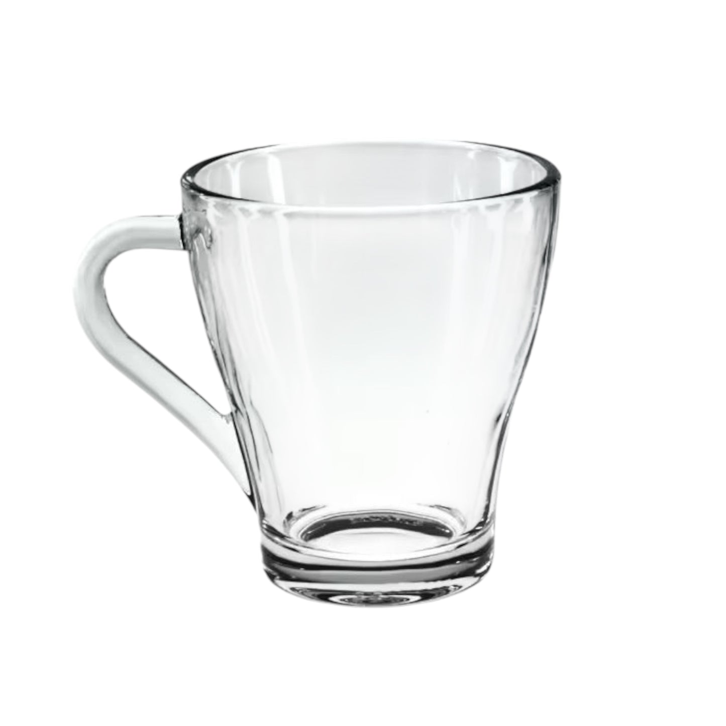 Set of 6 Glasses – 270 ml Drinking Glassware with Handles