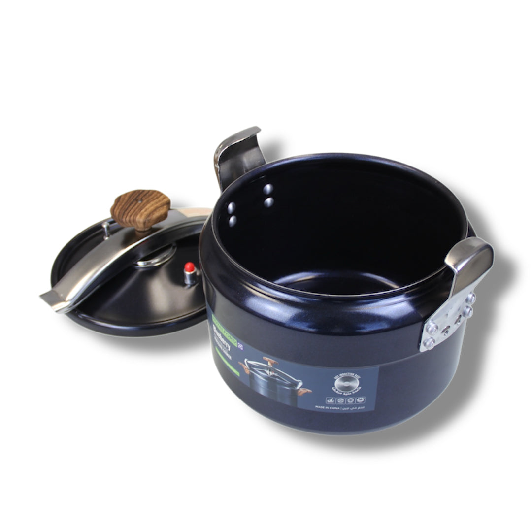 Aluminum Base Triple Granite Non Stick Pressure Cooker with Easy Lock Lid - Pressure Cooker for Gas Stove