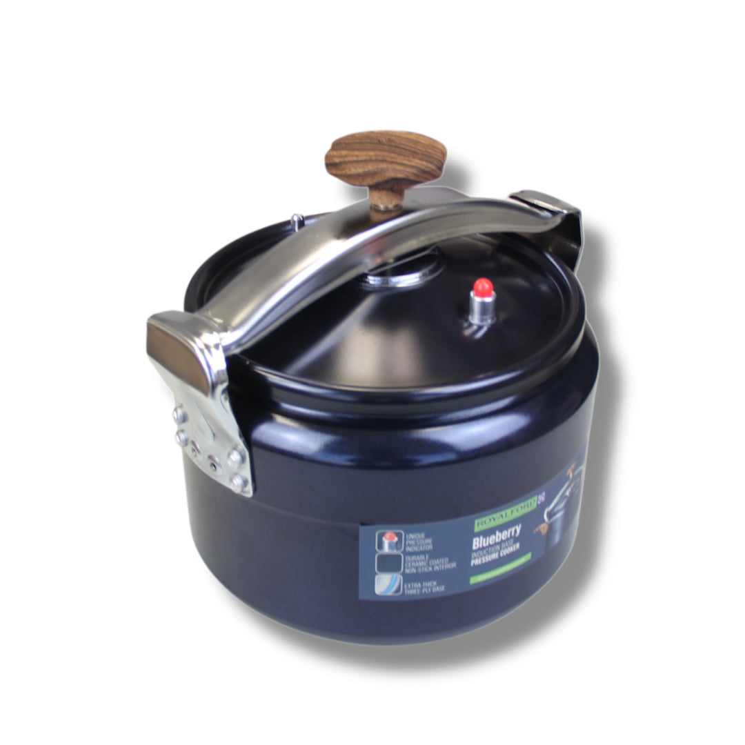 Aluminum Base Triple Granite Non Stick Pressure Cooker with Easy Lock Lid - Pressure Cooker for Gas Stove
