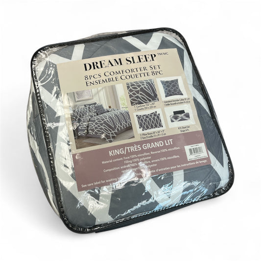 8 PIECE COMFORTER SET - KING SIZE (K23)