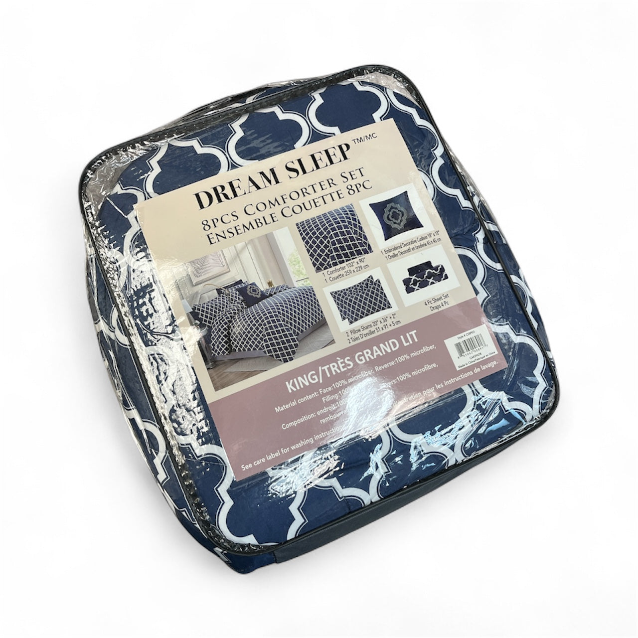 8 PIECE COMFORTER SET - KING SIZE K21