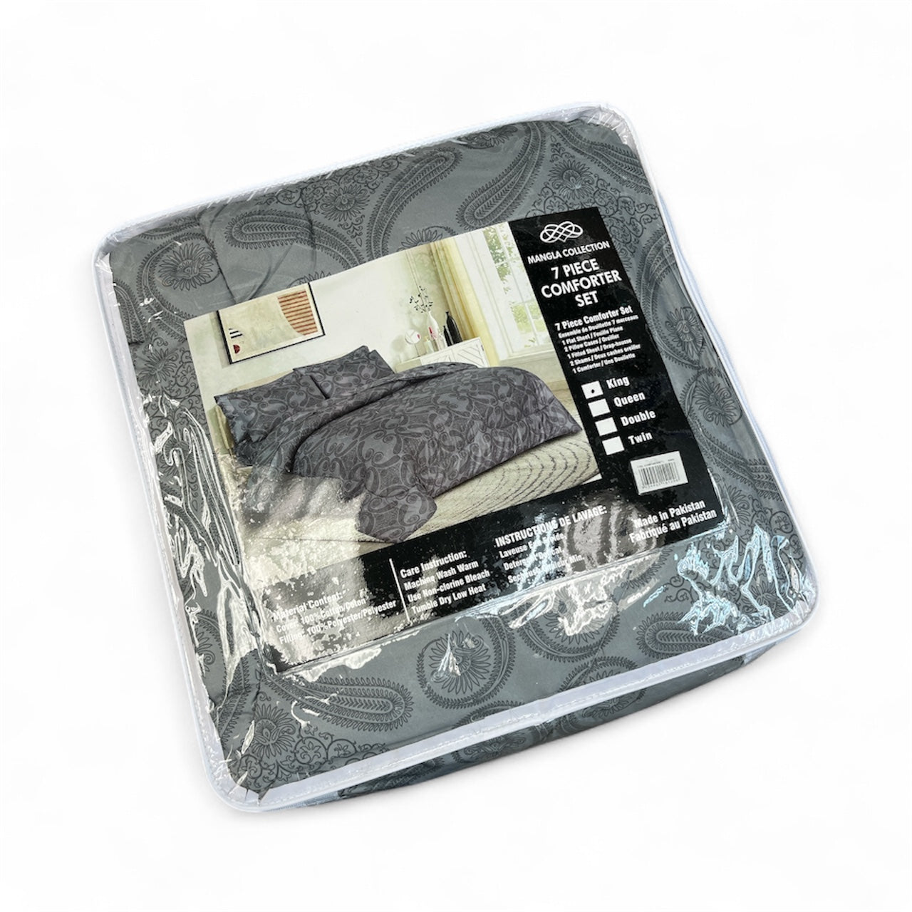 5 PIECE COMFORTER SET - TWIN SIZE (T10)