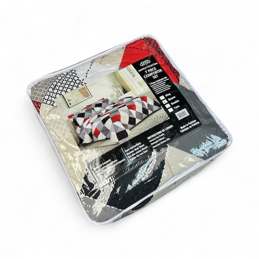 7 PIECE COMFORTER SET - QUEEN SIZE (Q12)