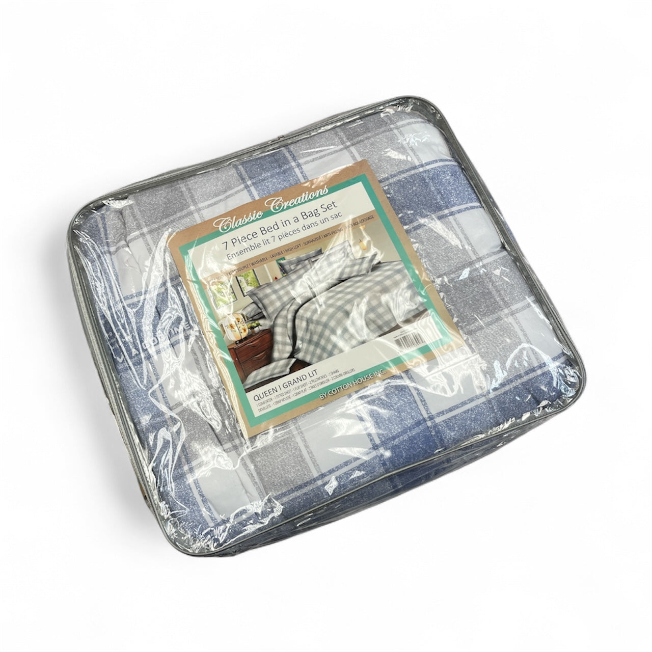 7 PIECE COMFORTER SET - QUEEN SIZE (Q22)