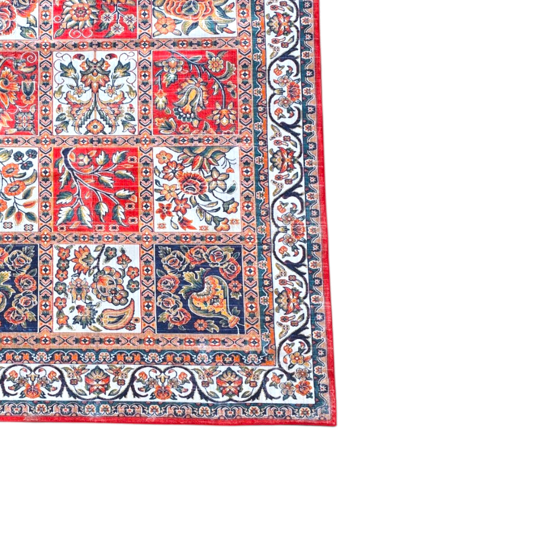 (#72) 7’x9’ Stain resistant & Machine Washable Persian-Inspired Area Rug Carpet